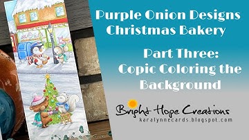 Christmas Bakery with Purple Onion Designs Part 3: Finishing the Scene, Snow, and Shadows