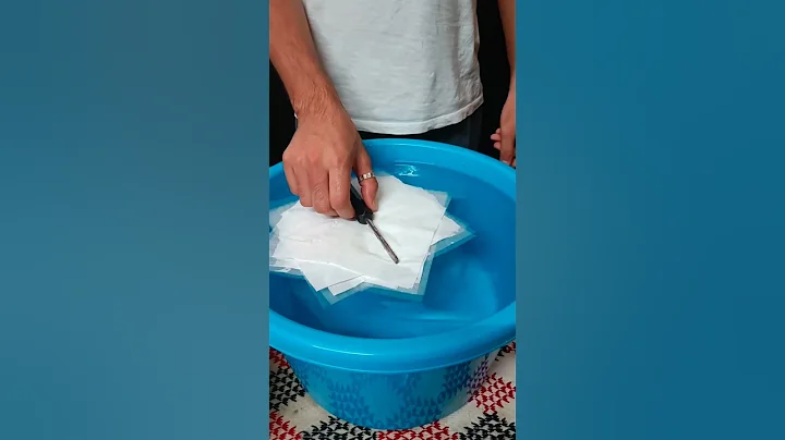 Try to guess how many sheets of tissue paper will float?#experiment #asmr #viral #relaxing #shorts