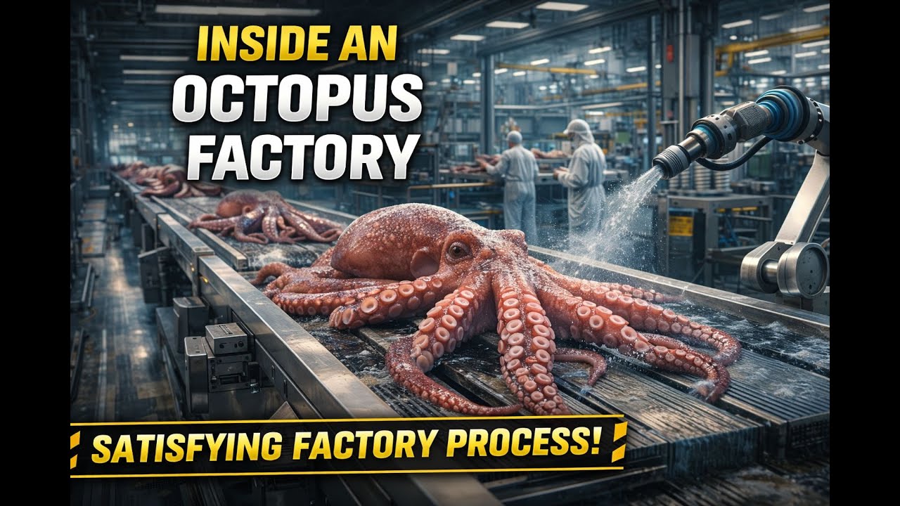 Inside an Octopus Factory | Satisfying AI Factory Process 