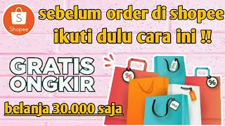 CARA KLAIM VOUCHER GRATIS ONGKIR SHOPEE 2020