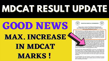 GOOD NEWS: MDCAT 2021 Result Marks Increased | PMC Latest Notice Grace Marks Reviews Entry Test Nums