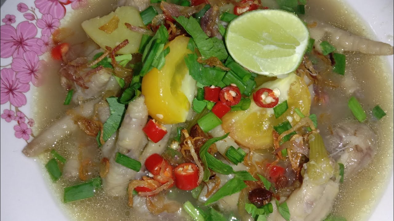 Resepi sup kaki ayam ala thai