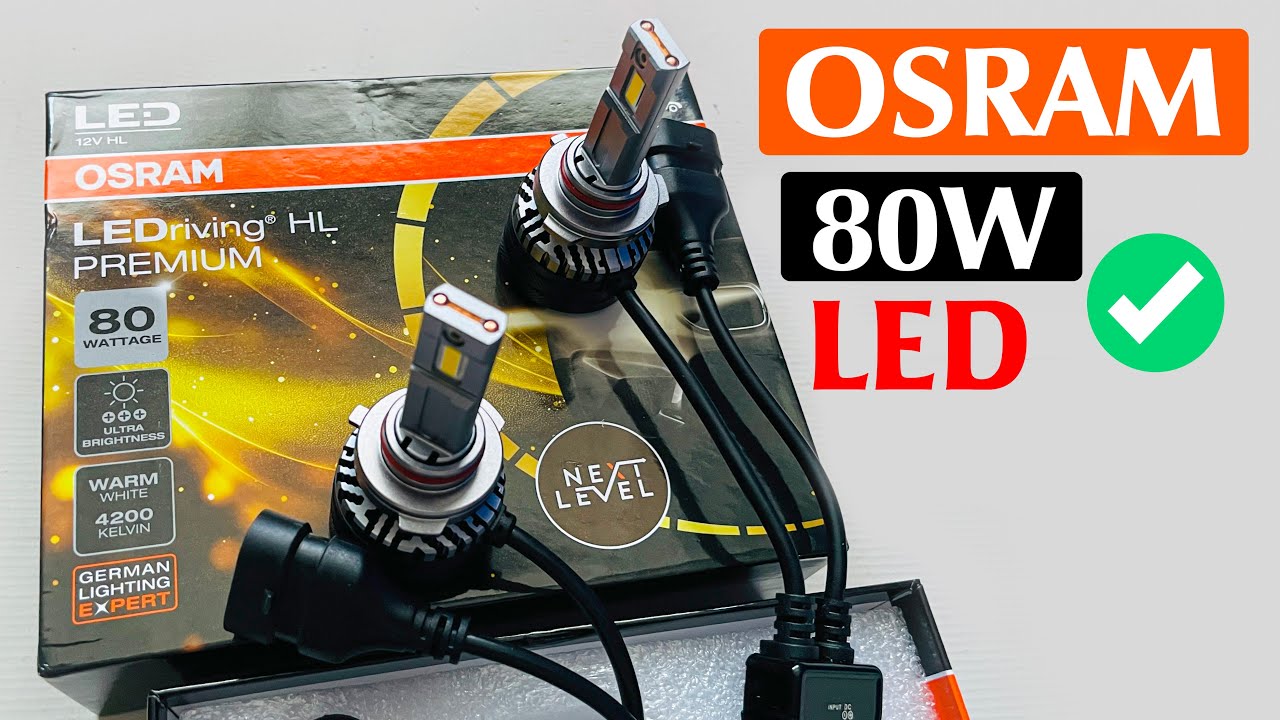 Osram 80w Warm White LED Best for Creta Car Headlight Bulb Change Unboxing And Review in Hindi