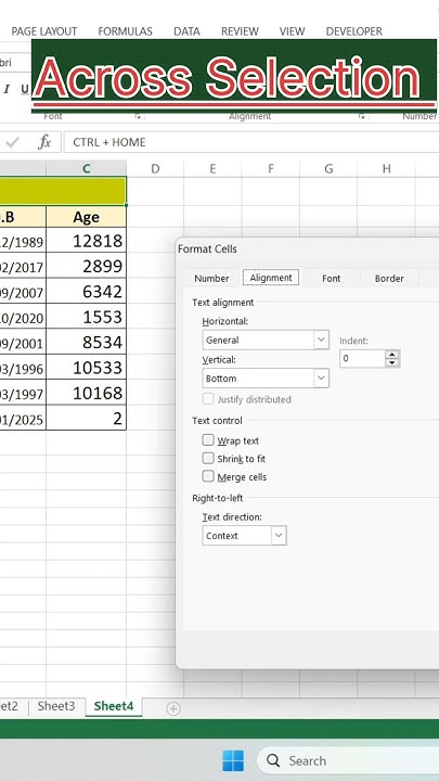 Center Across Selection in Excel: Step-by-Step Guide - YouTube