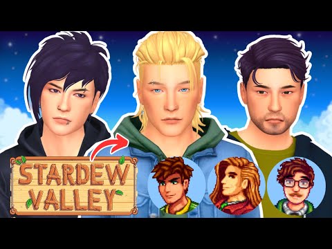 I Made Every Stardew Valley Bachelor in The Sims 4!