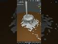 Fluid simulation in blander 1 Minute #shorts #shortvideo #youtubeshorts #youtube #youtubeshort