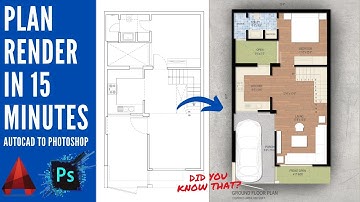 Easy Plan Rendering in Photoshop Tutorial [15 minutes]