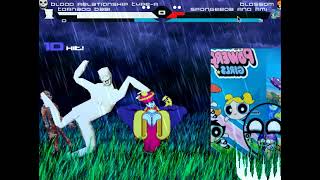 MUGEN Tornado Babi &amp; Blood Relationship Typer-A VS @S1LLY_ADVENTURE_TIME_LOV3R &amp; Blossom