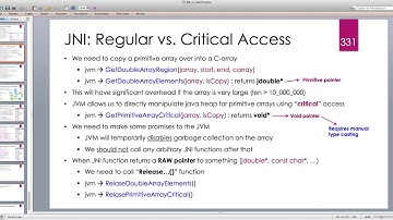 Java Native Interface (JNI) in depth -- Part 44: Regular vs. Critical Access of Java Arrays in C++