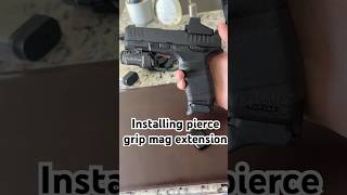 Installing the Pearce Grip +1 Mag extender on the Springfield Hellcat Pro #guns #hellcat #shorts