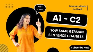 From A1 To C2 How The Same German Sentence Changes