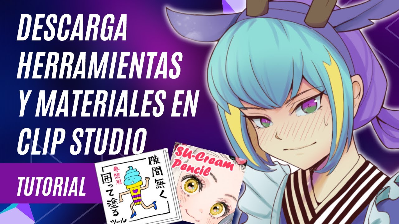 DESCARGA MATERIALES EN CLIP STUDIO PAINT 2023 - YouTube