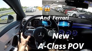 Mercedes A-Class 2018 180d AMG line - POV test drive by JR