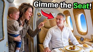 I Flew FIRST CLASS .. Entitled Karen DEMANDS I Give Her My Seat!
