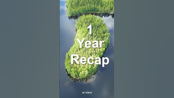 1 year of building a log cabin on an island #logcabin #island