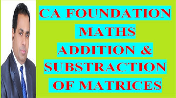 CA FOUNDATION COURSE  BUSINESS MATH TYPES OF MATRICES CLASS 3 BY H L GUPTA
