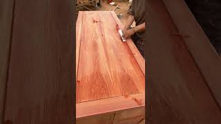 Scrape the tabletop. #woodworking #woodscraft #wood #wooddesigner #asmr #woodstatue #tools