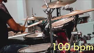 100 Bpm Drum Track Batería - Funk Beat Sixteenth note Groove