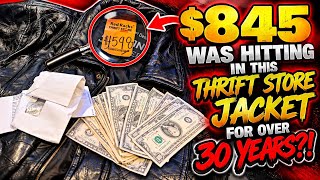$845 Was Hidden in This Thrift Store Jacket for 30 YEARS?!