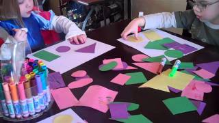 Pre-school Activity- Making Pictures Using Shapes