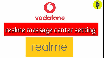 realme message center setting