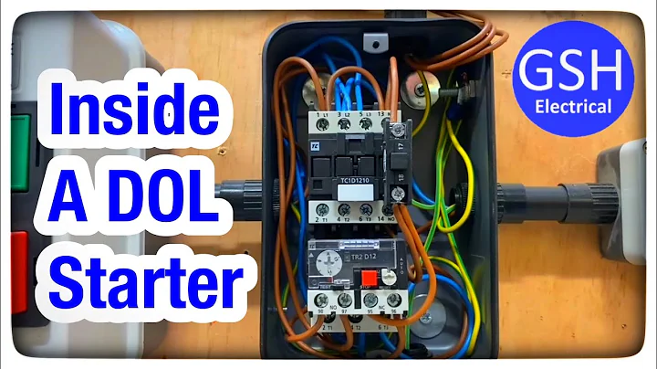 Single Phase Direct Online Starter DOL Wiring - Connections Explained and Setting the Overload