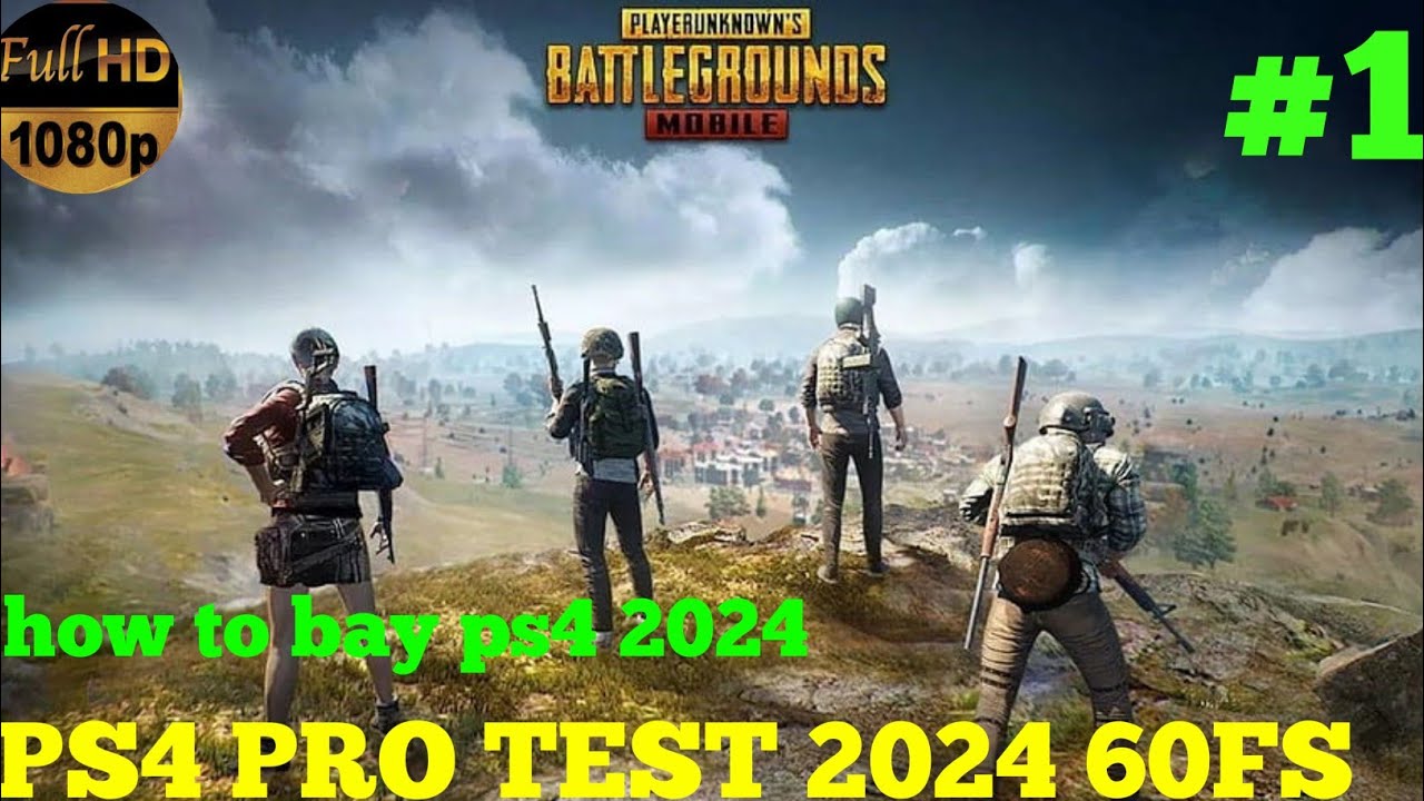 PUBG PC  -PS4 PRO (1080p 60fps) gameplay 2024 GAME TEST