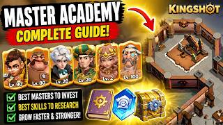 Kingshot Master Academy Guide 2026 | Best Masters & Skills for F2P (Complete Guide)