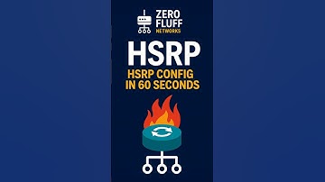 HSRP Config in 60 Seconds | Cisco Lab  #Shorts