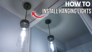 How To Install Hanging Ceiling Light Fixture New & Replacement Pendant Lighting With Edison Bulb