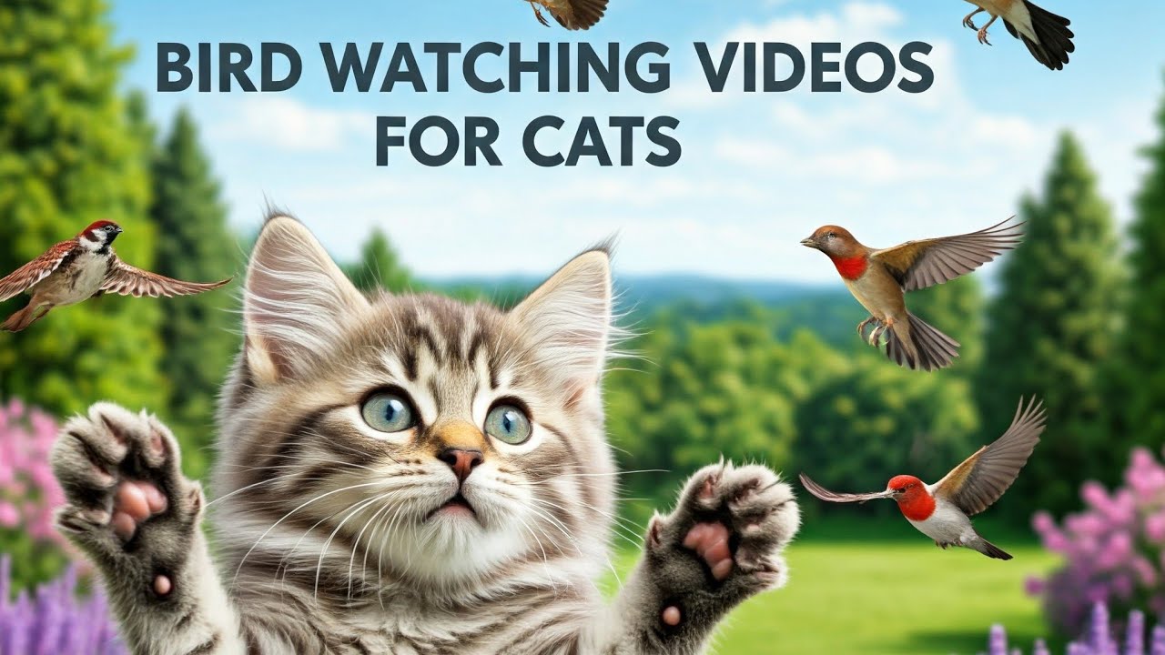 30 Minutes of Backyard Birds: A Cat’s Birdwatching Delight (NO ADS )