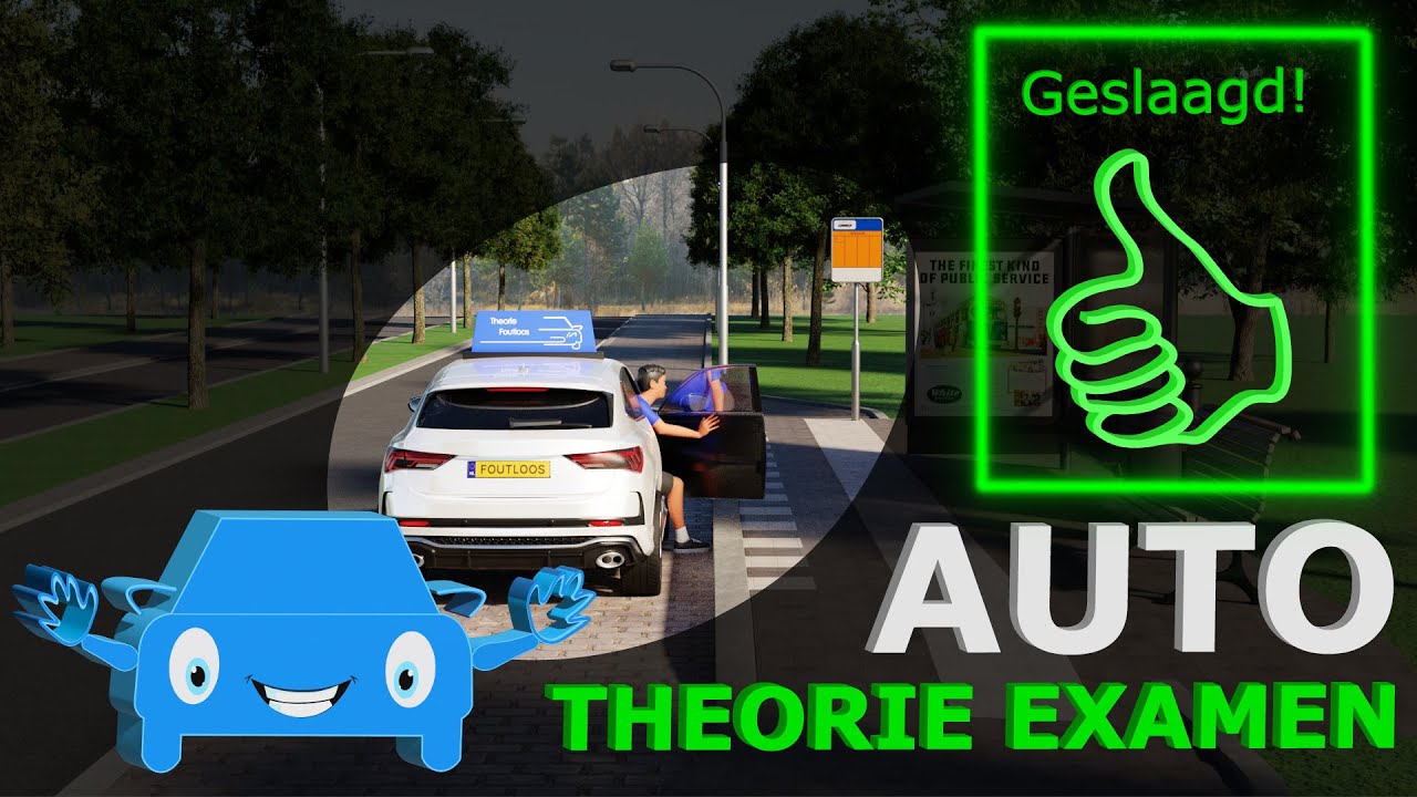 Compleet auto theorie examen december 2023 - gevaarherkenning - kennis - inzicht - voorrang