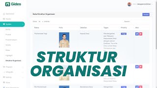 TUTORIAL penambahan struktur organisasi pada website GIDES