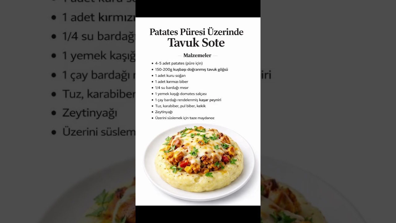 Patates püresinde Tavuk sote✨ #beniöneçıkart #tarif #youtubeshorts #enfesyemektarifi #keşfetedüş Patates püresinde Tavuk sote✨ #beniöneçıkart #tarif #youtubeshorts #enfesyemektarifi #keşfetedüş