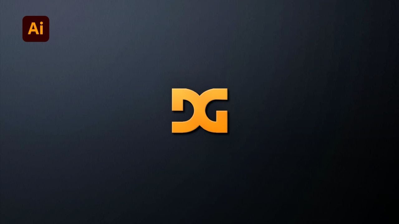 DG logo design tutorial illustrator | adobe illustrator text logo ...