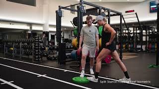 Split Stance Floating Heel Isometric
