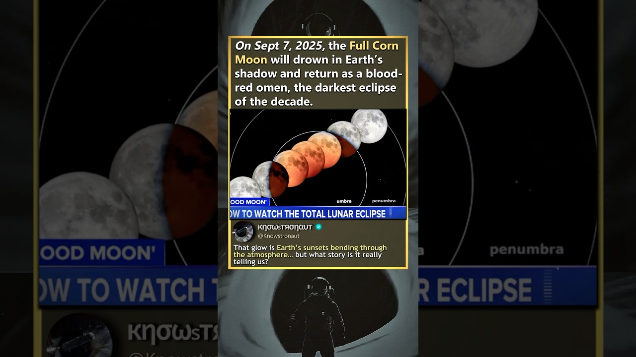 𝐎𝐧 𝐒𝐞𝐩𝐭 7, 2025, 𝐭𝐡𝐞 𝐅𝐮𝐥𝐥 𝐂𝐨𝐫𝐧 𝐌𝐨𝐨𝐧 𝐰𝐢𝐥𝐥 𝐝𝐫𝐨𝐰𝐧 𝐢𝐧 𝐄𝐚𝐫𝐭𝐡’𝐬 𝐬𝐡𝐚𝐝𝐨𝐰 𝐚𝐧𝐝 𝐫𝐞𝐭𝐮𝐫𝐧 𝐚𝐬 𝐚 𝐛𝐥𝐨𝐨𝐝-𝐫𝐞𝐝 𝐨𝐦𝐞𝐧...