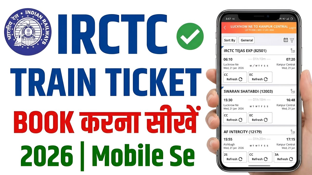 IRCTC Train Ticket Booking 2026: Mobile Se Ticket Kaise Book Kare?
