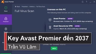 Chia sẻ Key Avast Premier (Premium Security) bản quyền miễn phí