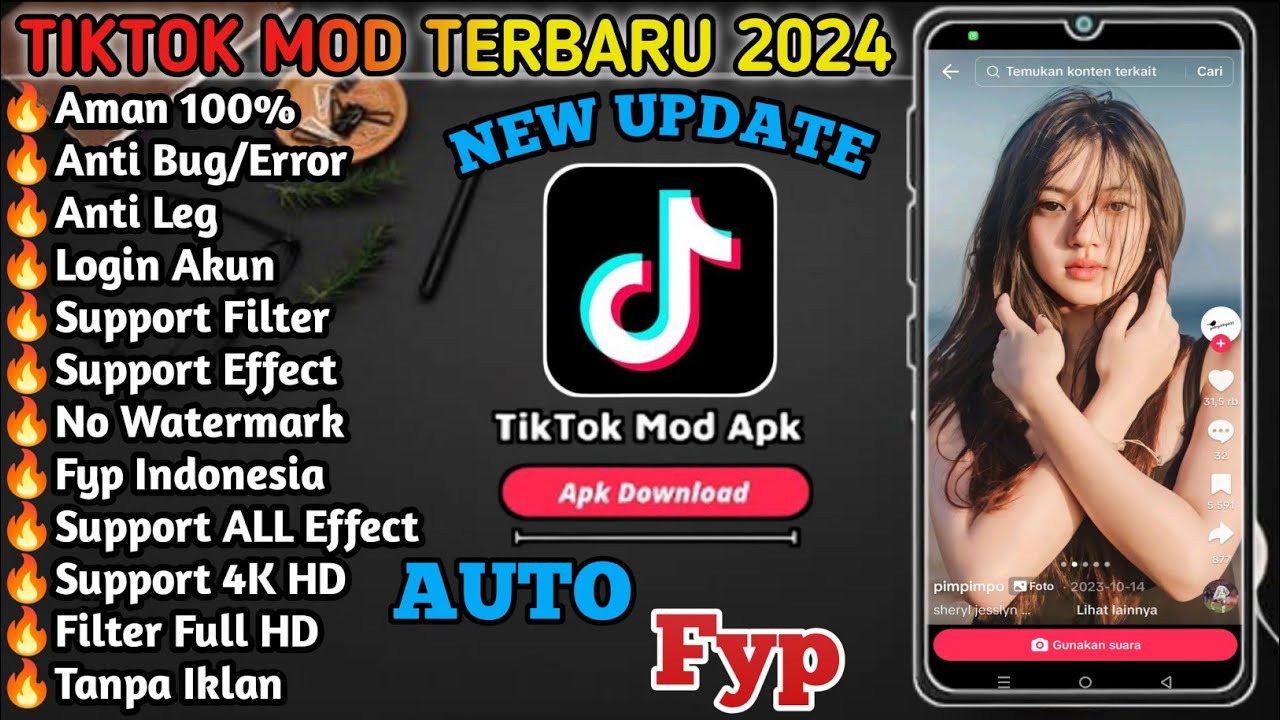 TikTok Mod Terbaru 2024 Tiktok Mod Apk Download 2024 Fyp