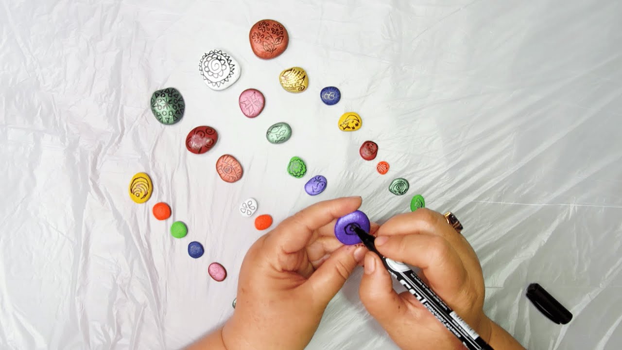 DIY Stone Craft Decoration | Redesign Old Keyholder With Let Me Bee