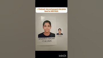 Neet 2025 photo need Postcard photo and passport photo "size"#NEET2025 document for#registration