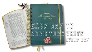 Simplify Your Scripture Writing with This Easy Planner Hack