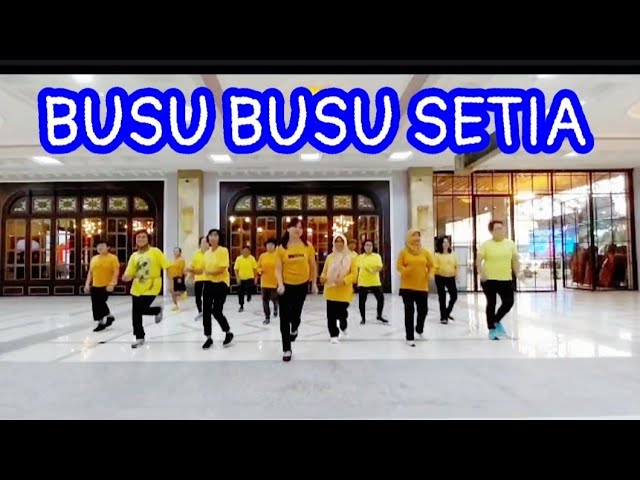 BUSU BUSU SETIA - Line Dance // TIKTOK VIRAL (Marcella Sugianto u0026 Lietha Monita) INA - Dec 2023 class=