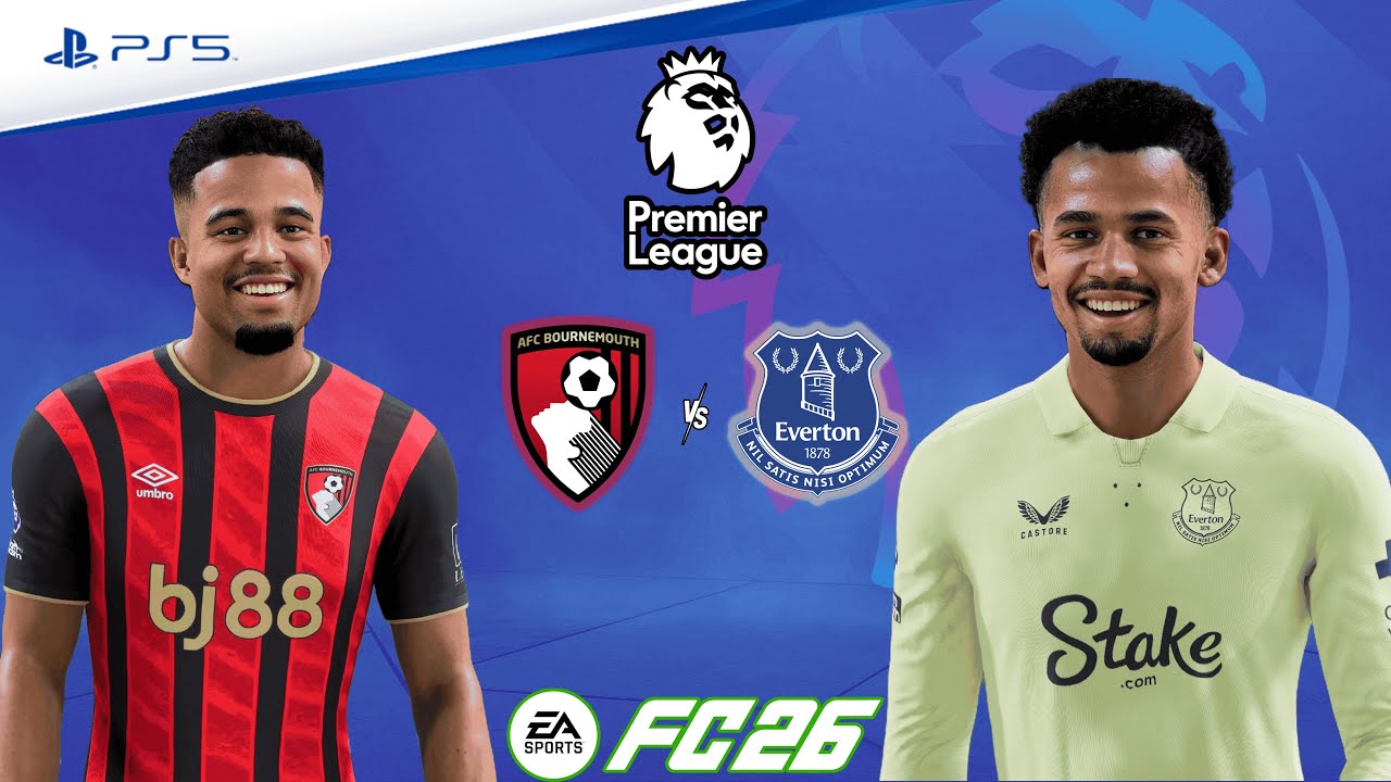 Борнмут против Эвертона | Премьер-лига 25/26, 14 тур | Полный матч | FC 26 - PS5™[4K]