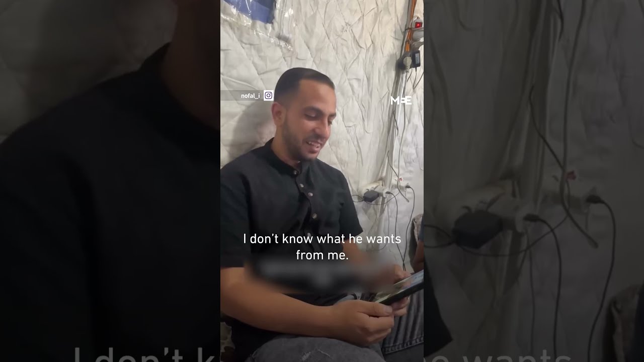 Anas Al Sharif Reacting To The Threats Of Israeli Military Spokesperson A Month Before His Death