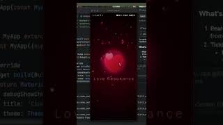 Romantic Heart Animation in Flutter Particle Love Effect