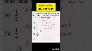Trigonometry | NDA Maths 2026 | #ndamaths