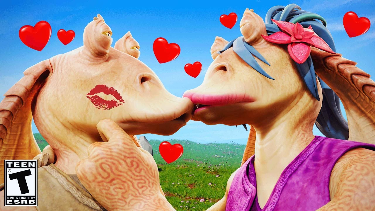 Jar Jar Binks LOVE LIFE - The Secret Love Story.. Fortnite Star Wars Movie