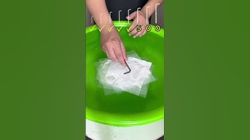 How much paper does it take to make the object float #experiment #asmr